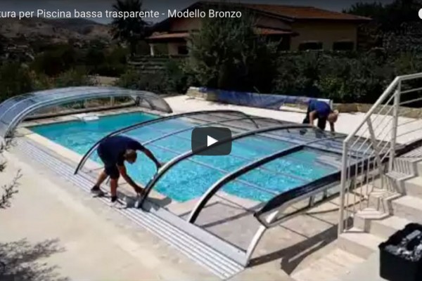 copertura per piscina bassa trasparente modello bronzo 600x400 1